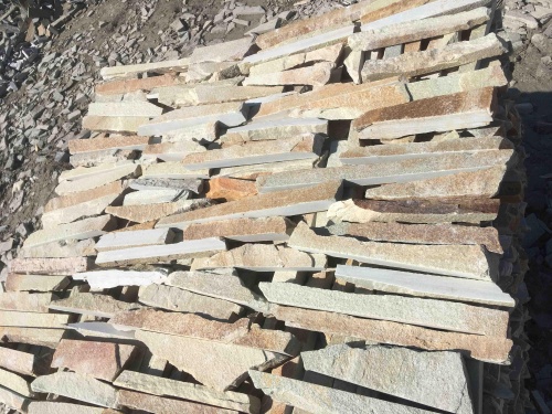 Горбушка златолит золотистый для облицовки купить в Искитиме